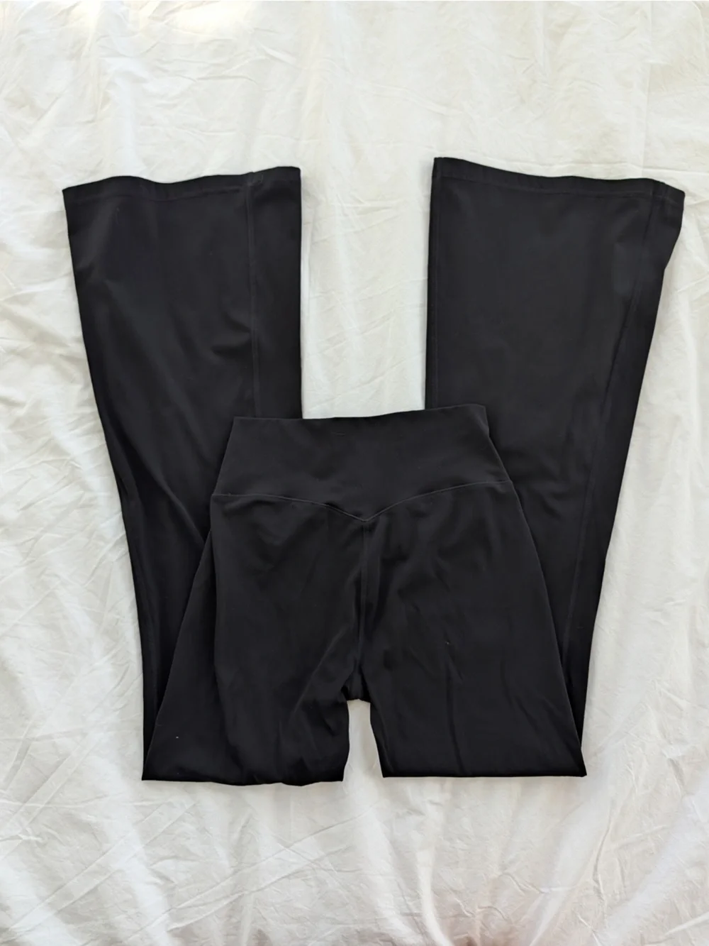AURORA Black High Waisted Flare Yoga Leggings NWT Style Size Small